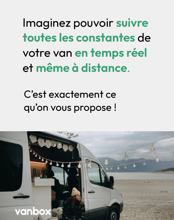 Vanbox - Suivre les constantes en temps réel